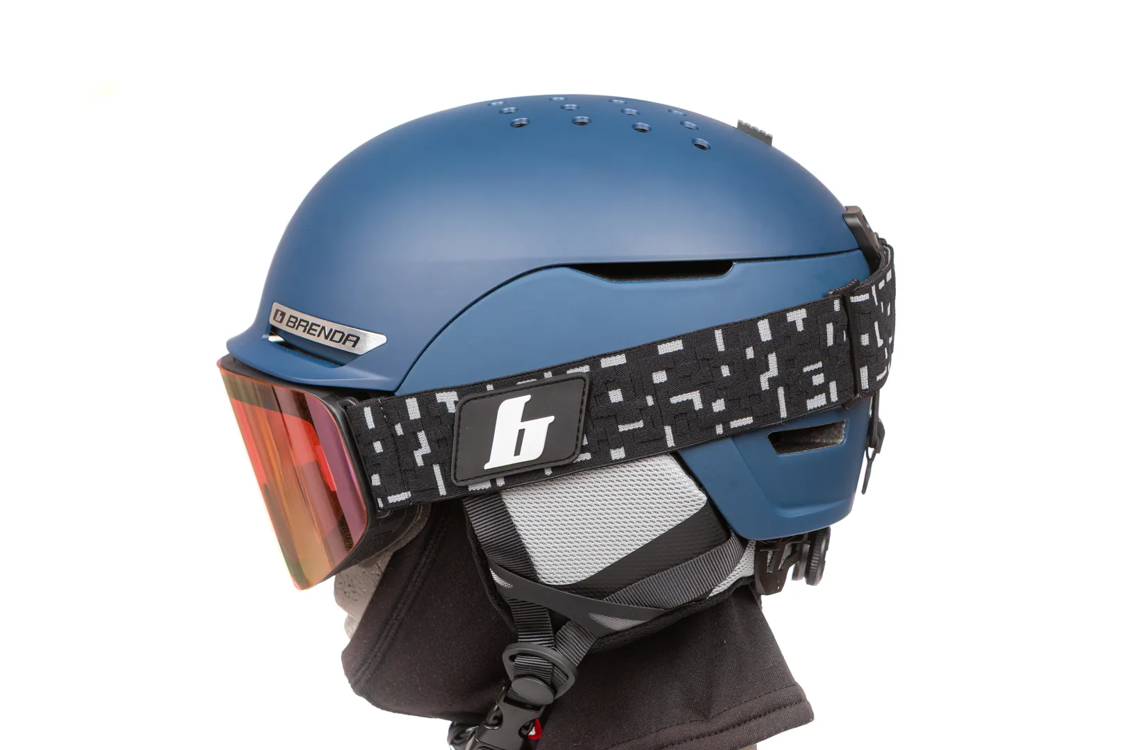SKG700 black-pink mirror и шлем MONU blue