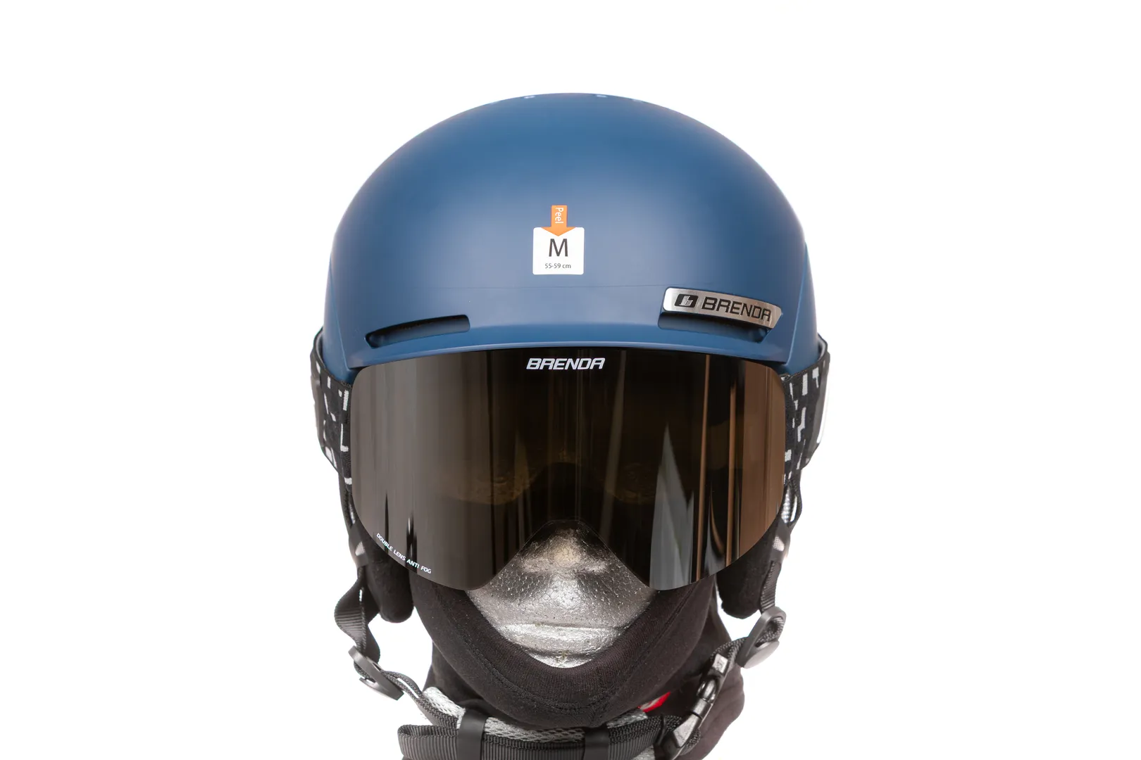 SKG700 black-silver mirror и шлем MONU blue